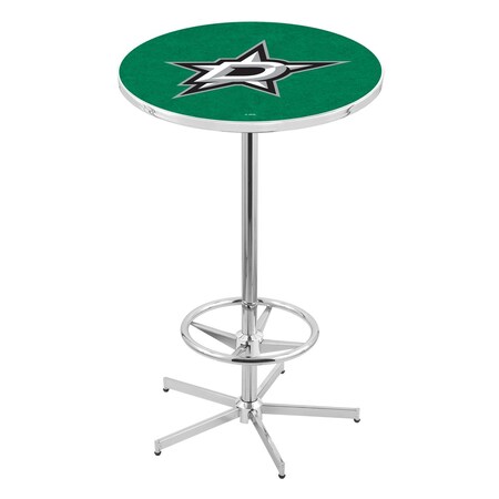 Holland Bar Stool Co 42" Chrome Dallas Stars Pub Table L216C4228DalSta